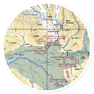 Swift Creek Airport (AK31) VFR Sectional Sticker (30 mile)