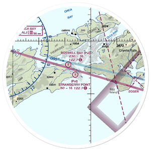 Strawberry Point Airport (AK30) VFR Sectional Sticker (30 mile)
