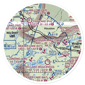 Reids Landing Airport (AK29) VFR Sectional Sticker (20 mile)