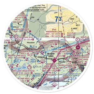 Valley Flying Crown Airport (AK27) VFR Sectional Sticker (30 mile)