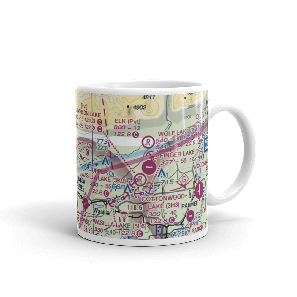 Valley Flying Crown Airport (AK27) VFR Sectional  Mug 