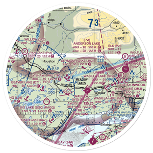 Piper Landing Airport (AK25) VFR Sectional Sticker (30 mile)