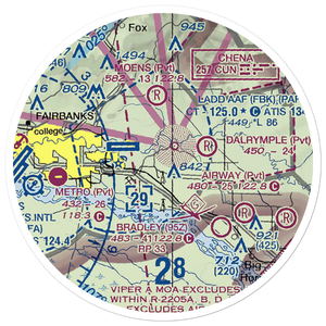 Lakloey Air Park (AK22) VFR Sectional Sticker (20 mile)