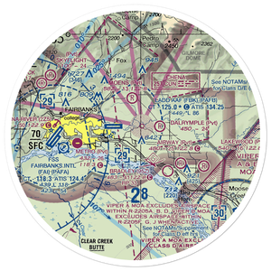 Lakloey Air Park (AK22) VFR Sectional Sticker (30 mile)