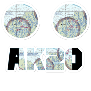 CD-3 Airstrip (AK20) VFR Sectional Sticker Pack