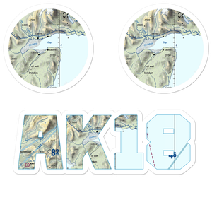 Camp Point Airport (AK18) VFR Sectional Sticker Pack