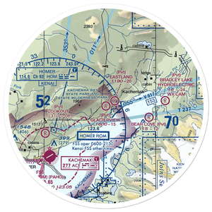 Glacierview Strip (AK17) VFR Sectional Sticker (30 mile)