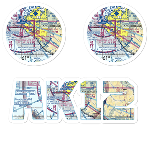 Flying Crown Airport (AK12) VFR Sectional Sticker Pack