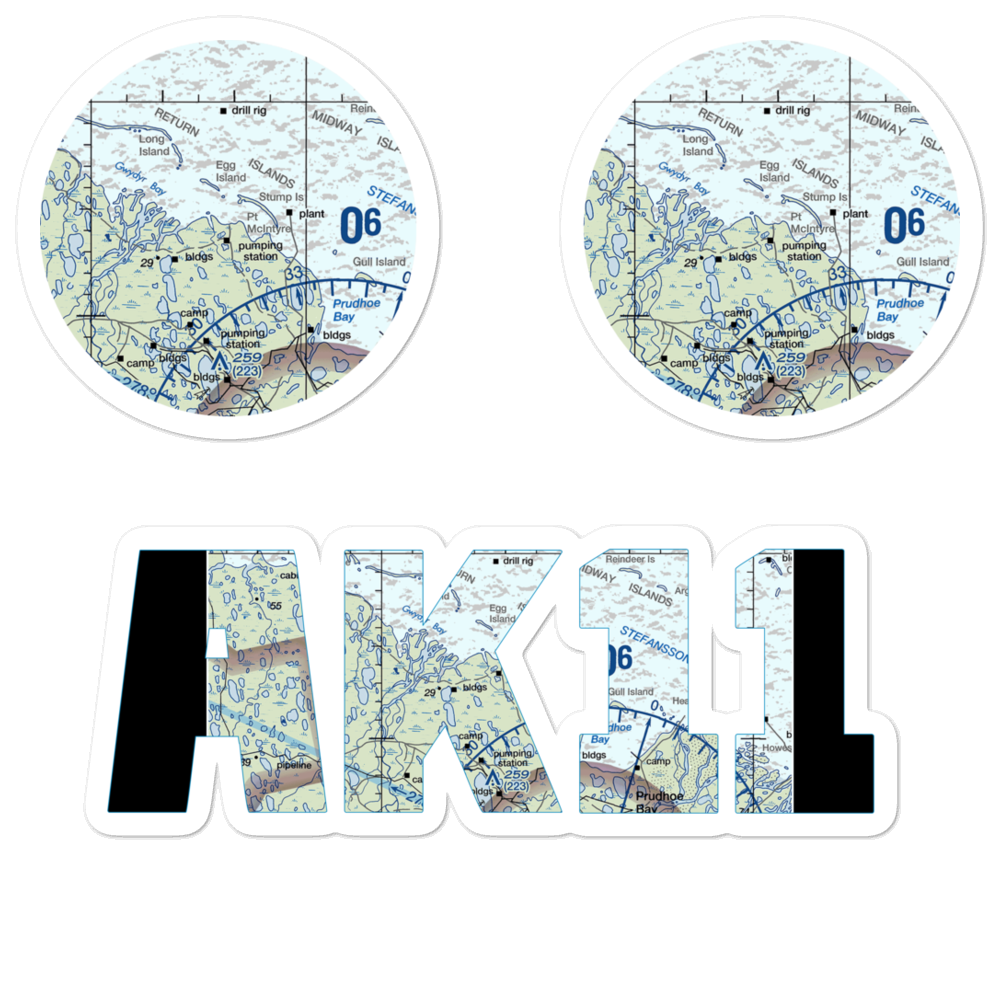 Point Mcintyre Airport (AK11) VFR Sectional Sticker Pack 