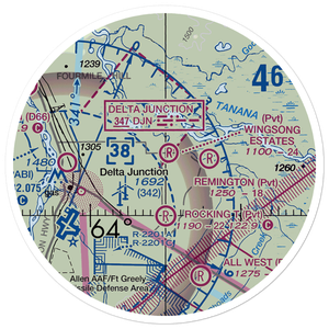 Wingsong Estates Airport (AK09) VFR Sectional Sticker (20 mile)