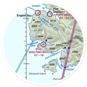 Dog Fish Bay Airport (AK07) VFR Sectional Sticker (20 mile)