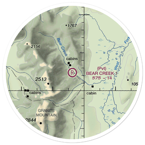 Bear Creek 1 Airport (AK02) VFR Sectional Sticker (20 mile)