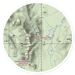 Bear Creek 1 Airport (AK02) VFR Sectional Sticker (30 mile)