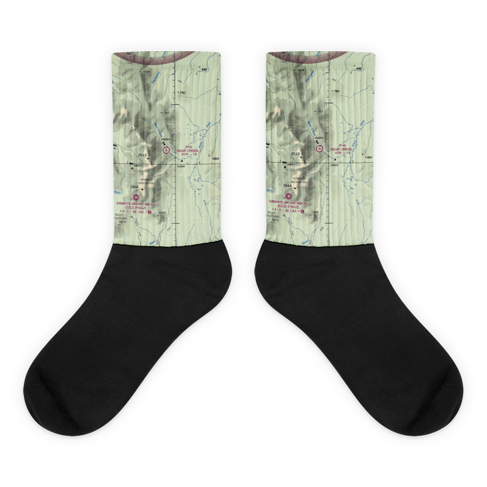 Bear Creek 1 Airport (AK02) VFR Sectional Socks 