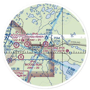 Alaska Airpark (AK01) VFR Sectional Sticker (20 mile)