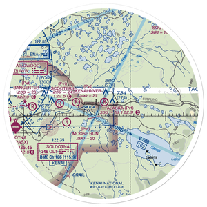Alaska Airpark (AK01) VFR Sectional Sticker (30 mile)
