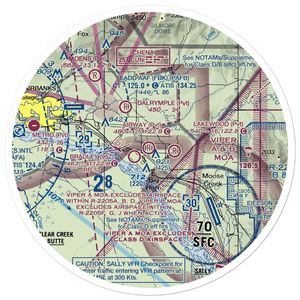 Timber Trails Airport (AA76) VFR Sectional Sticker (30 mile)