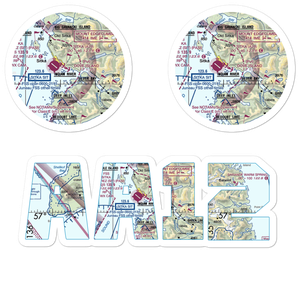 Dove Island Lodge Seaplane Base (AA12) VFR Sectional Sticker Pack