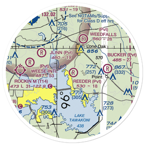 Reeder Airport (9XS7) VFR Sectional Sticker (20 mile)