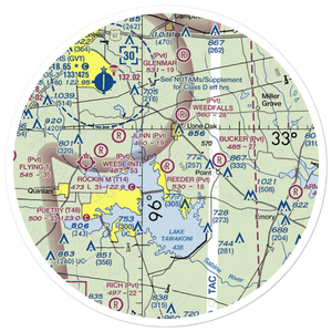 Reeder Airport (9XS7) VFR Sectional Sticker (30 mile)