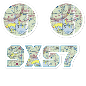 Reeder Airport (9XS7) VFR Sectional Sticker Pack