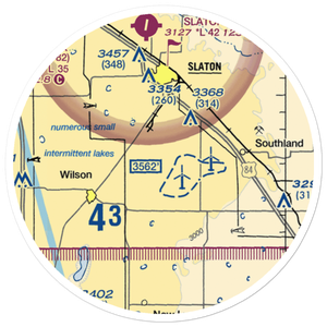 Kitten Farm Private Airport (9XS5) VFR Sectional Sticker (20 mile)