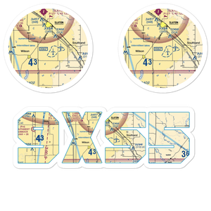 Kitten Farm Private Airport (9XS5) VFR Sectional Sticker Pack