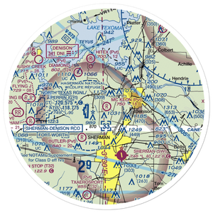 Mc Keon Aviation Airport (9XS4) VFR Sectional Sticker (30 mile)