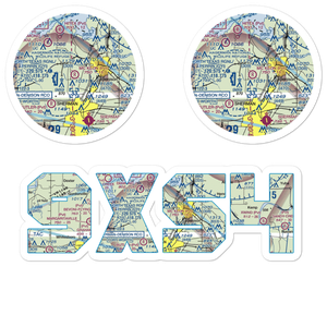 Mc Keon Aviation Airport (9XS4) VFR Sectional Sticker Pack