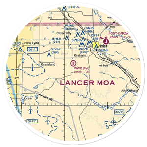 Macy Ranch Airport (9XS3) VFR Sectional Sticker (30 mile)