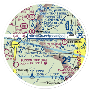 Beaver Creek Airport (9XS2) VFR Sectional Sticker (20 mile)
