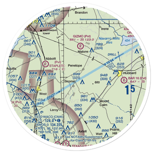 The Landing Airport (9XS1) VFR Sectional Sticker (30 mile)