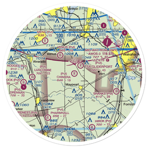 Chimera Aerodrome (9XA4) VFR Sectional Sticker (30 mile)