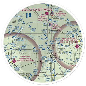 Coloma Municipal Airport (9WN9) VFR Sectional Sticker (30 mile)