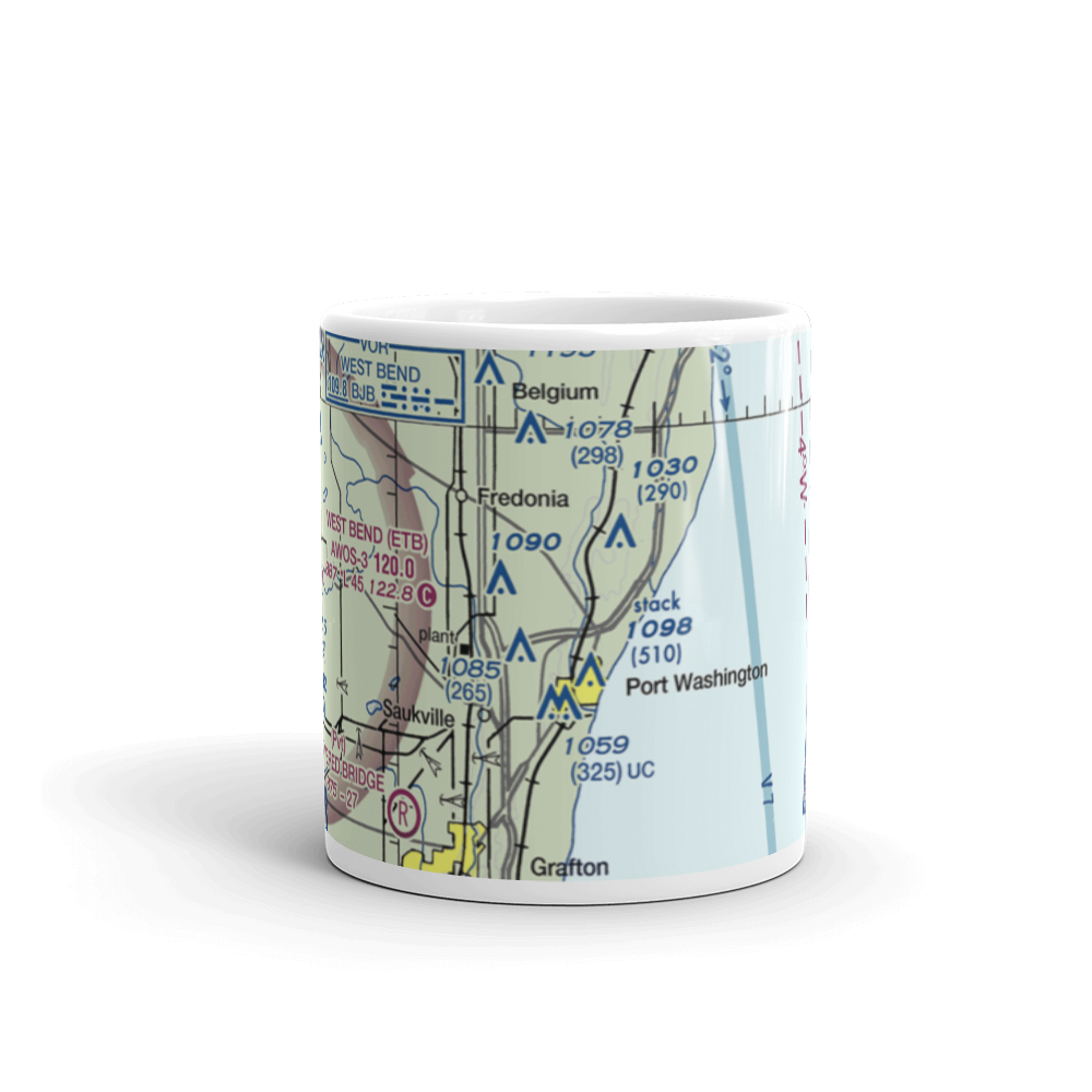 Ozaukee Airport (9WN3) VFR Sectional  Mug 