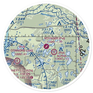 Voyager Village Airstrip (9WN2) VFR Sectional Sticker (20 mile)