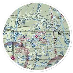 Voyager Village Airstrip (9WN2) VFR Sectional Sticker (30 mile)