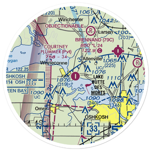 Courtney Plummer Airport (9WN1) VFR Sectional Sticker (20 mile)
