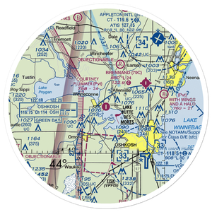 Courtney Plummer Airport (9WN1) VFR Sectional Sticker (30 mile)