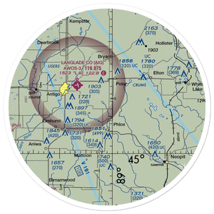 Kitty Hawk Estates Airport (9WI6) VFR Sectional Sticker (30 mile)