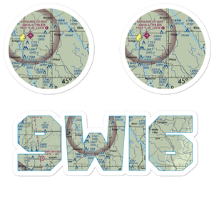 Kitty Hawk Estates Airport (9WI6) VFR Sectional Sticker Pack