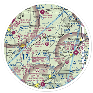 Tamarack Airport (9WI5) VFR Sectional Sticker (30 mile)