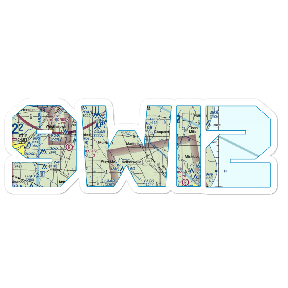 Flying Dollar Ranch Airport (9WI2) VFR Sectional Sticker 