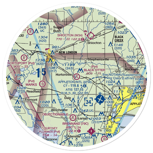 Black Otter Airport (9WI1) VFR Sectional Sticker (30 mile)