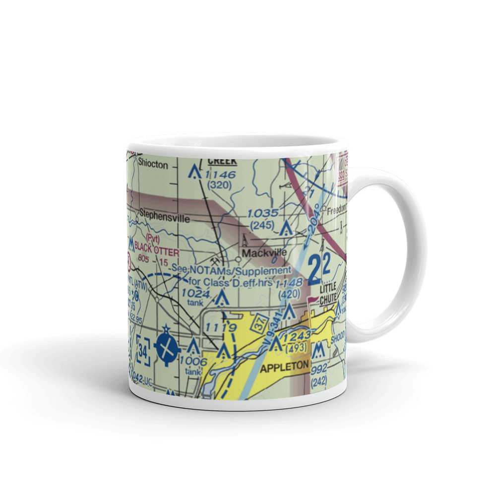 Black Otter Airport (9WI1) VFR Sectional  Mug 
