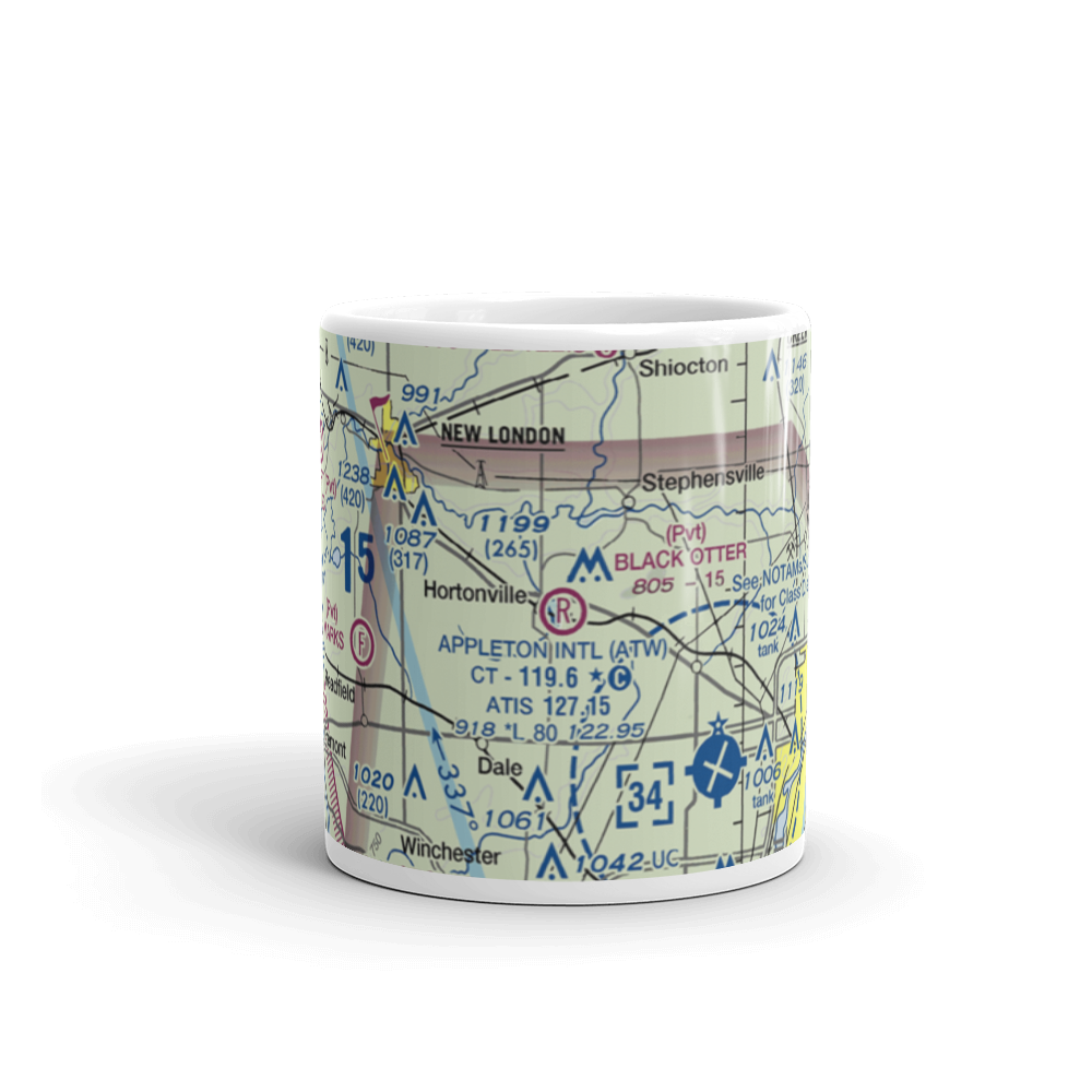 Black Otter Airport (9WI1) VFR Sectional  Mug 