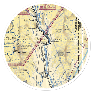 River Bend Airport (9WA3) VFR Sectional Sticker (30 mile)