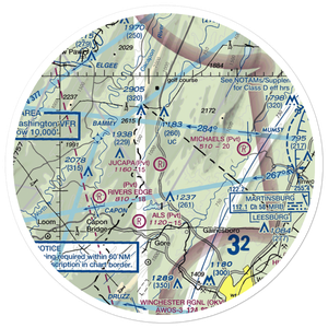 Jucapa Farms Airport (9VG9) VFR Sectional Sticker (30 mile)