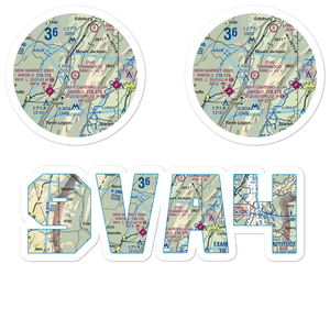 Franwood Farms Inc. Airport (9VA4) VFR Sectional Sticker Pack