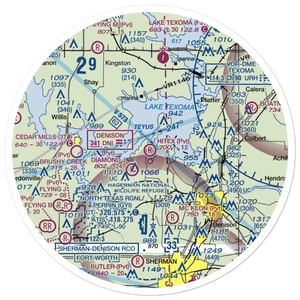 Hitex Private Airport (9TX7) VFR Sectional Sticker (30 mile)